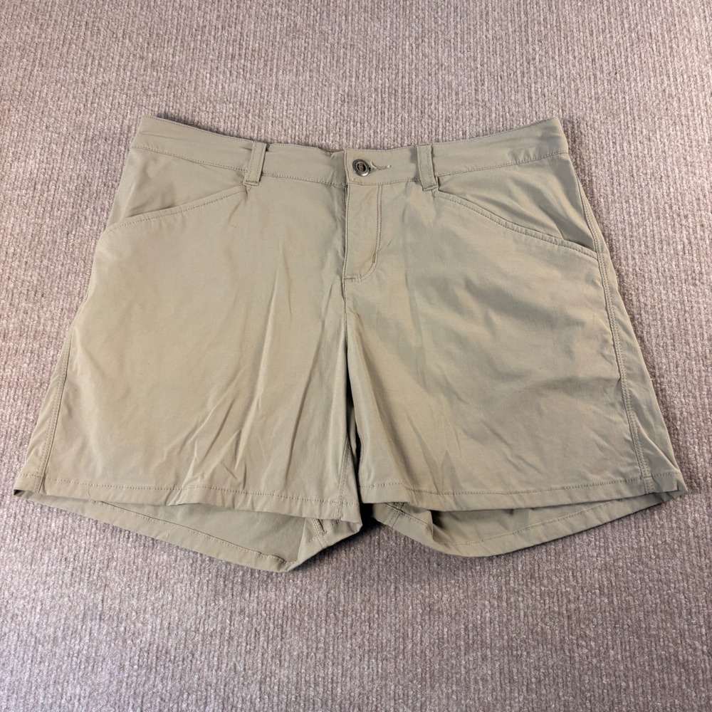 Patagonia Light Tan 5" Quandry Hiking Shorts Women's Size 8 EUC 58091